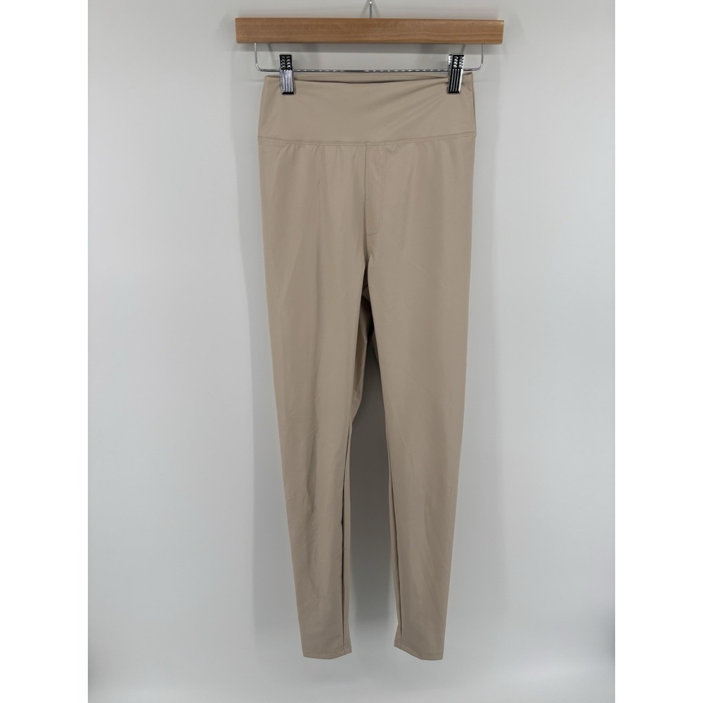 NWOT OFFLINE By Aerie Real Luxe Faux Leather Leggings Sz M Long Athleisure $60